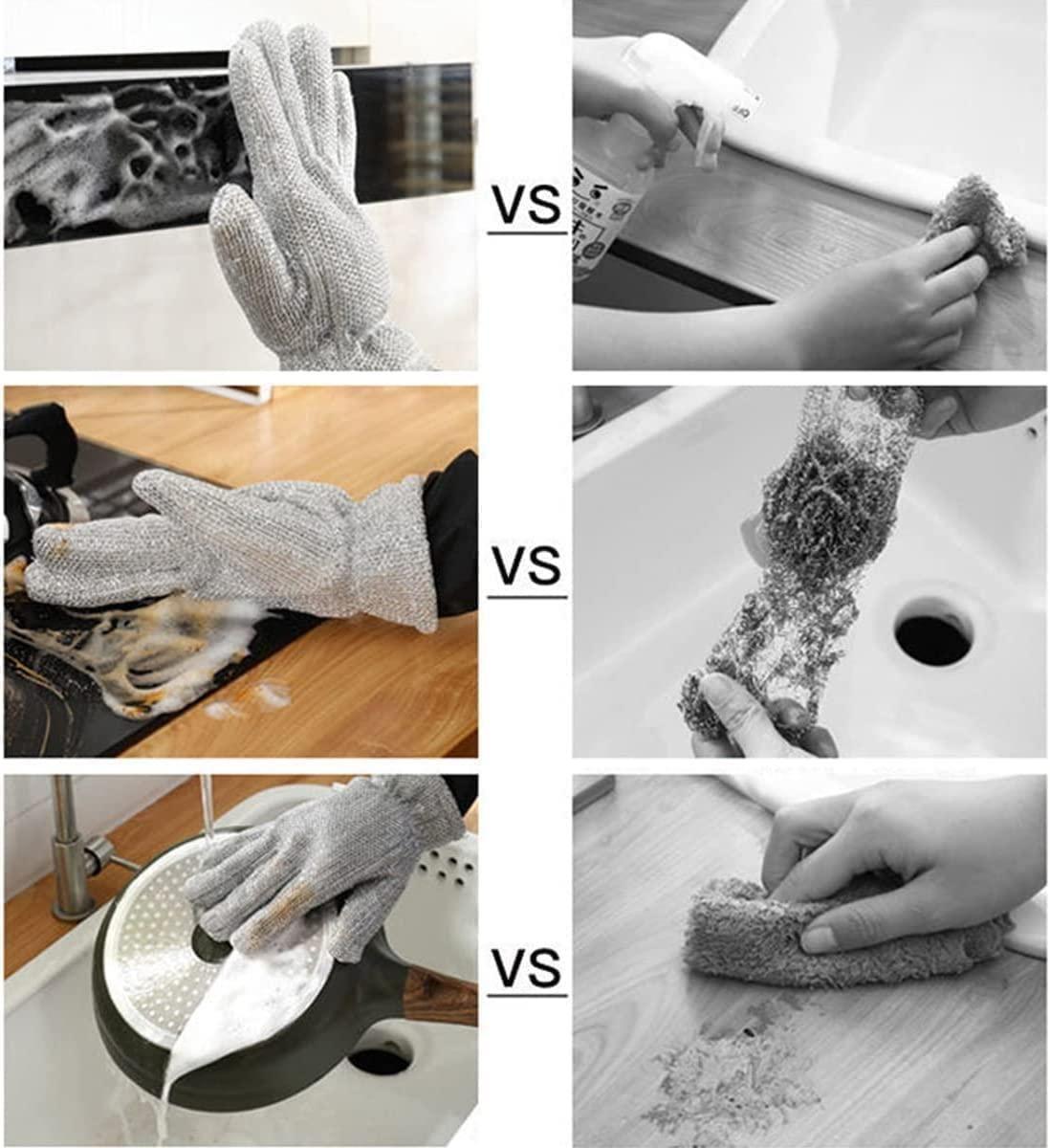Steel Wire Dishwashing Gloves Buy 1 Get 1 Free (Pack of 2 Pair)